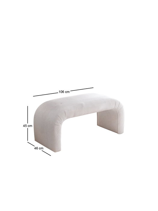 Atelier Del Sofa Nu Bench Fitilli - Blanco